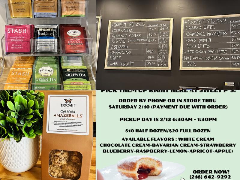 Sweet P's Cafe & Bakery Menu