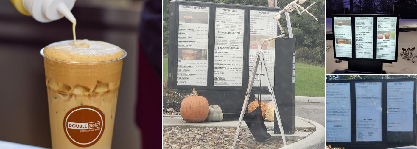 Double Shot Coffee Drive Thru Menu