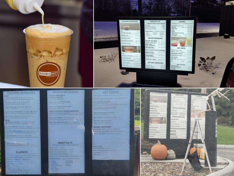 Double Shot Coffee Drive Thru Menu