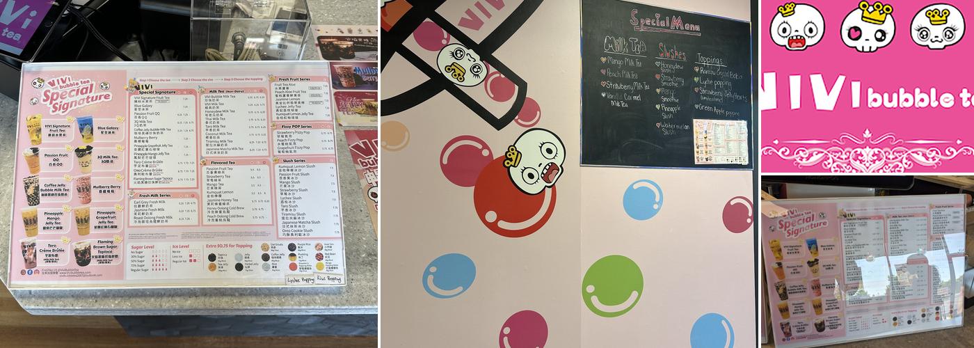 Vivi bubble tea Menu