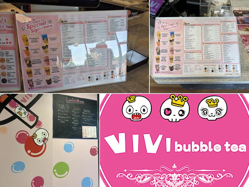 Vivi bubble tea Menu