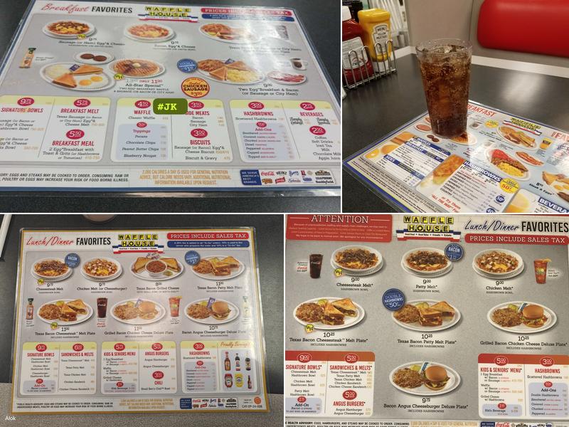 Waffle House Menu