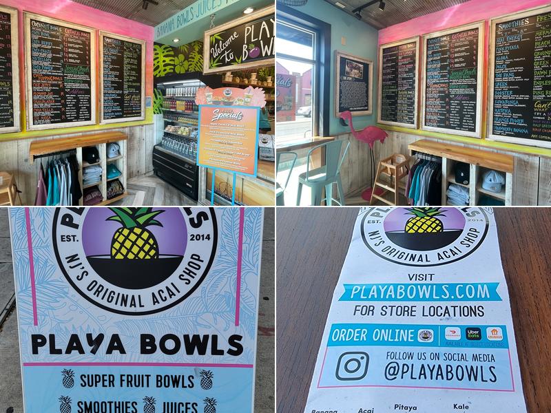 Playa Bowls Menu