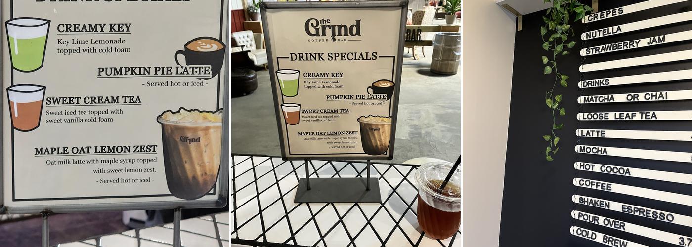 The Grind Coffee Bar Menu