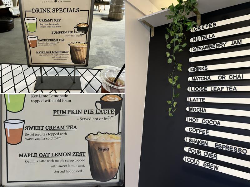 The Grind Coffee Bar Menu