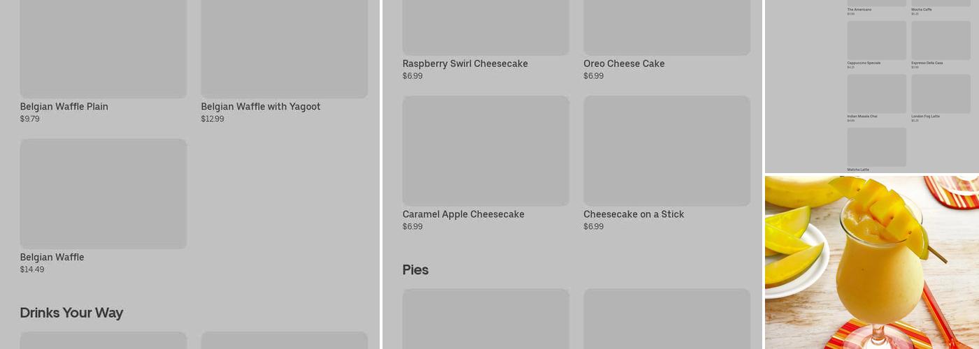 Yagööt Menu