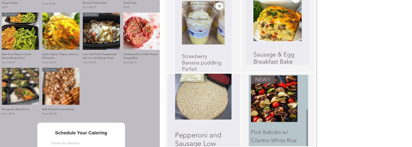 Fit By Brytt Meal Prep LLC Menu