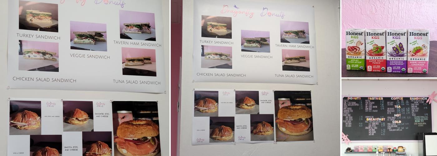 Dragonfly Donuts Menu