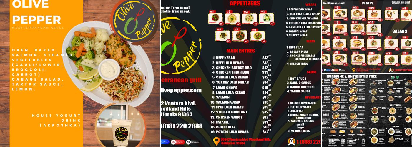 Olive Pepper Menu