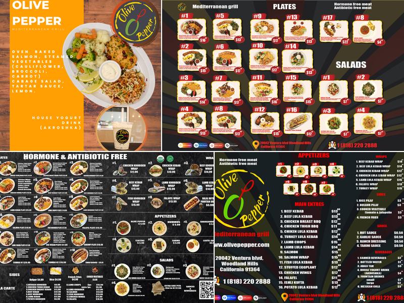 Olive Pepper Menu