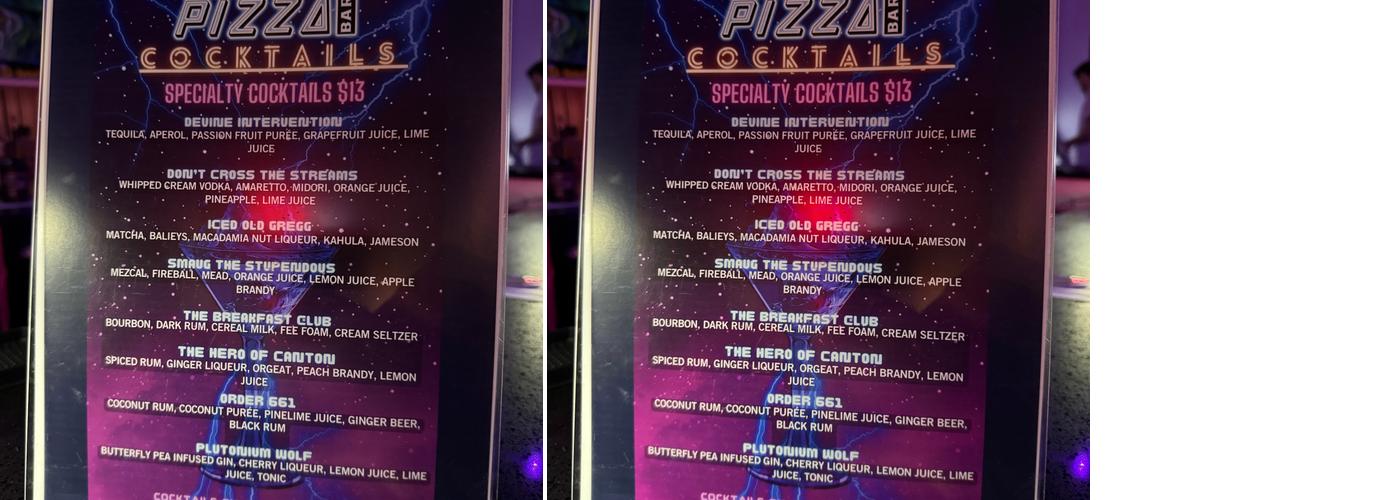 Victory Pizza Bar Menu