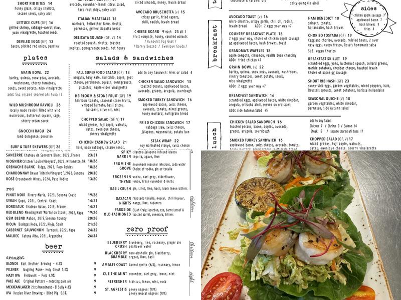Los Gatos Parkside Menu