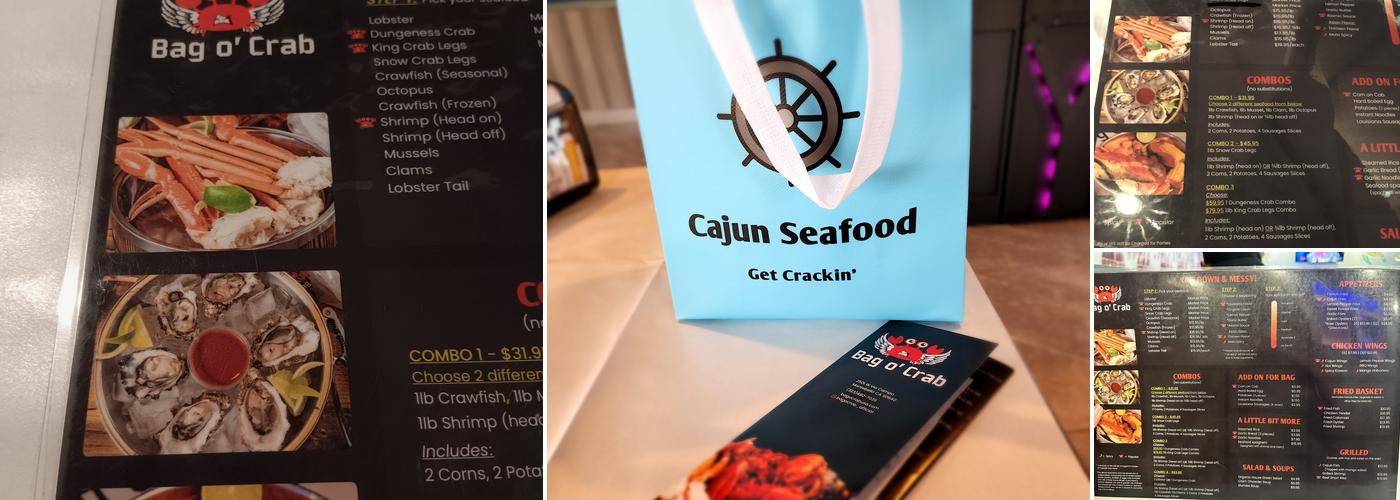 Bag O' Crab Menu