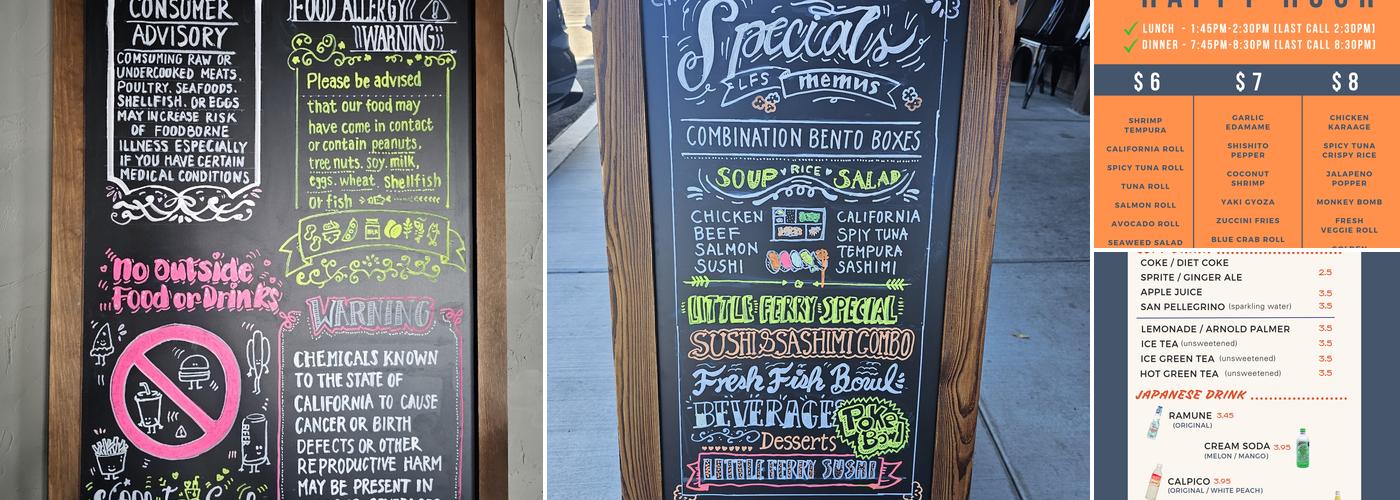 Little Ferry Sushi Menu