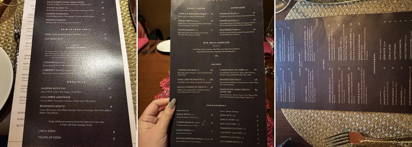 Kahani Menu
