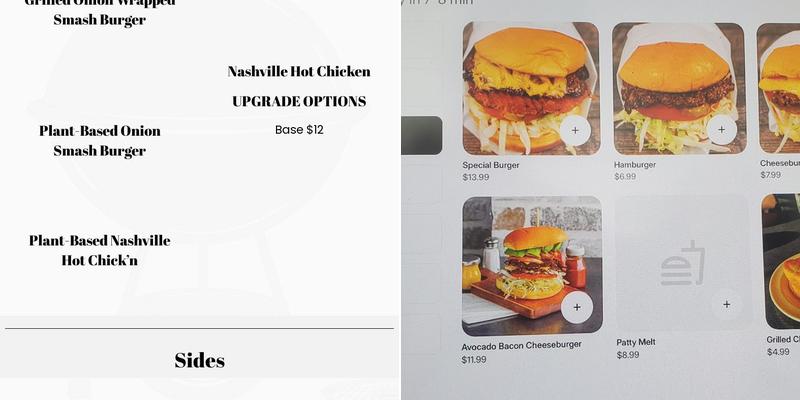 OKC Smash Burgers Menu