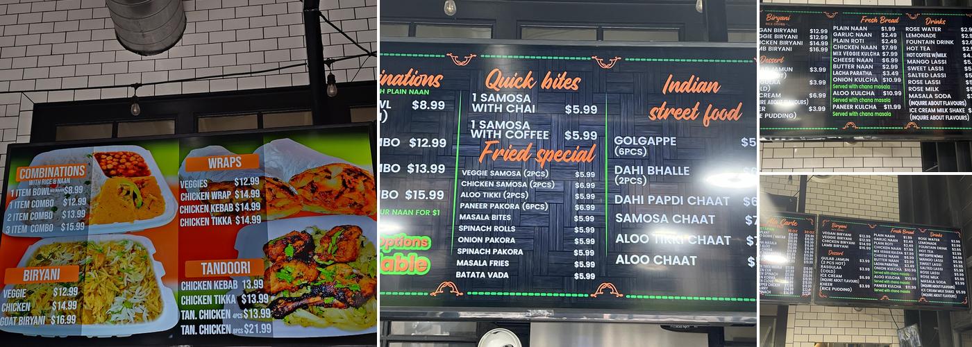 Curry boys Menu