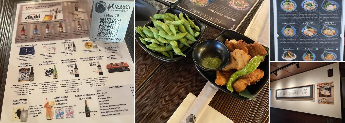 Hinodeya Newark Menu