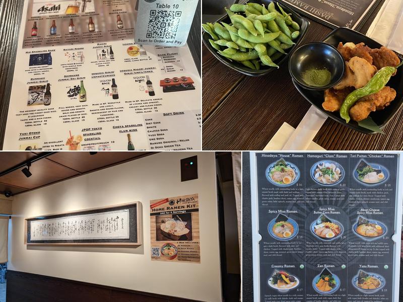 Hinodeya Newark Menu