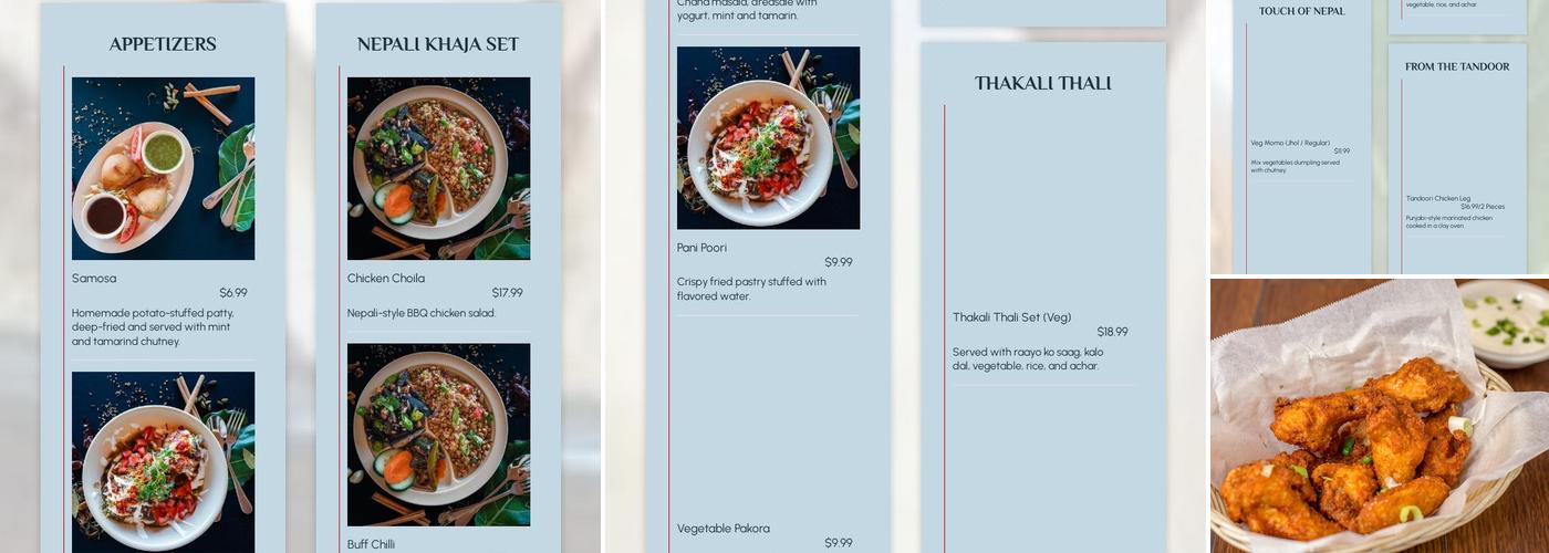 The Gurkha Kitchen Menu