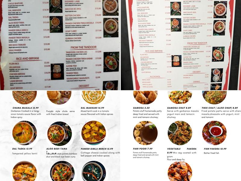 The Gurkha Kitchen Menu