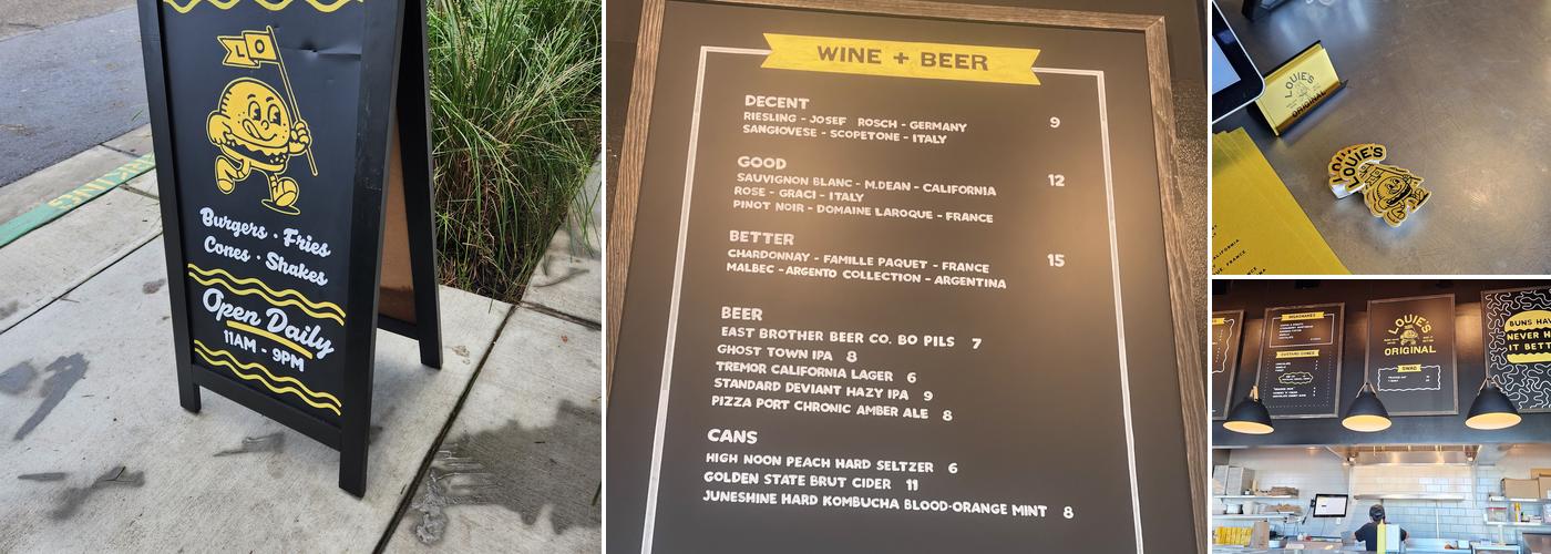 Louie's Original Menu