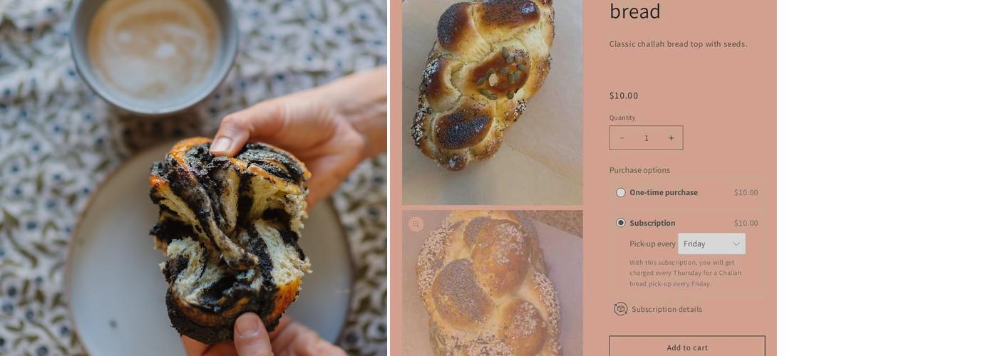 Braid Bakery Menu