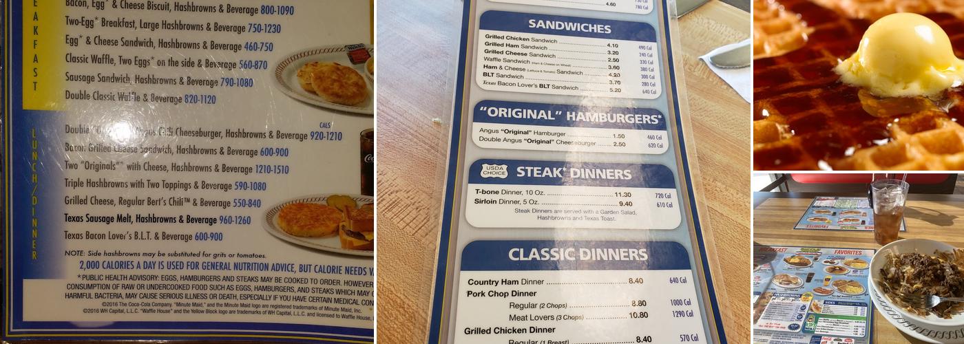 Waffle House Menu
