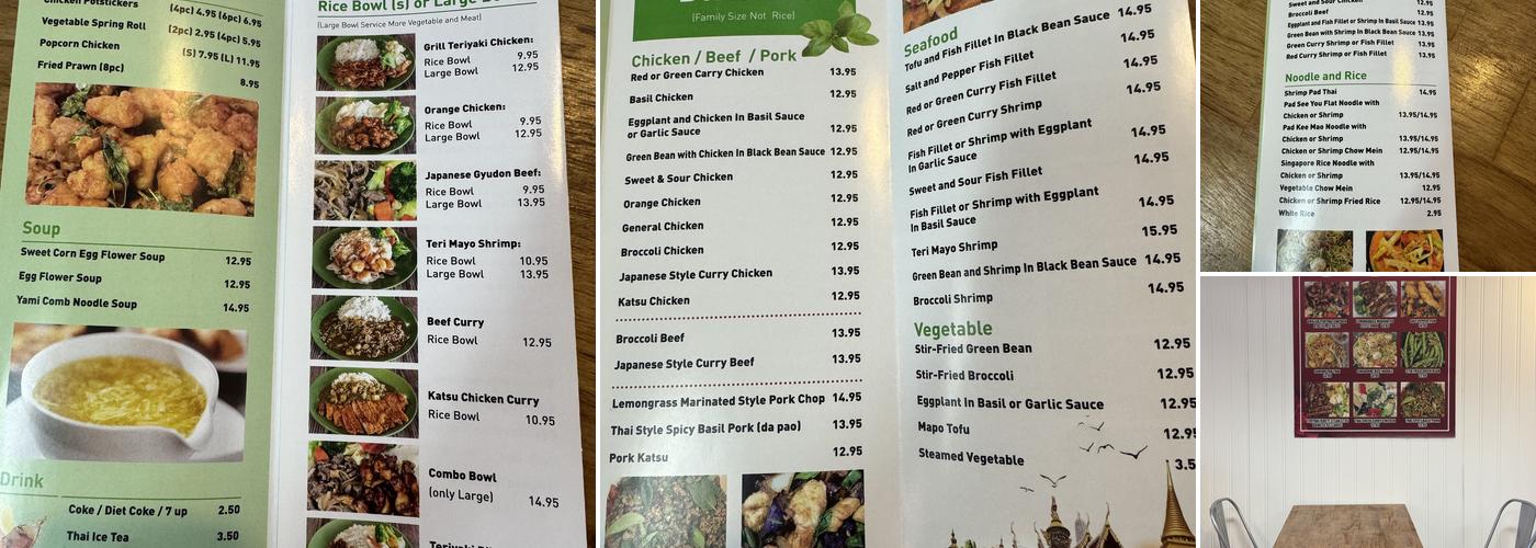 Yami Bowl ( teriyaki bowl and Thai food ) Menu