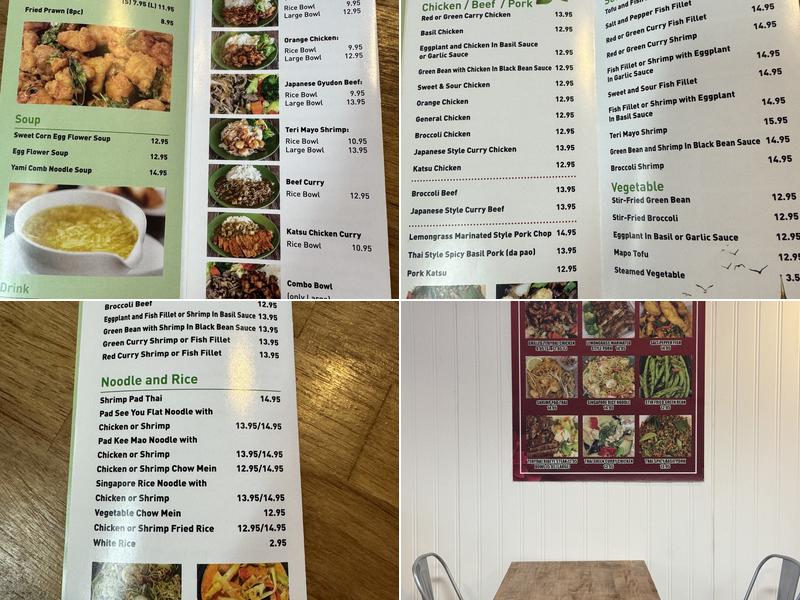 Yami Bowl ( teriyaki bowl and Thai food ) Menu