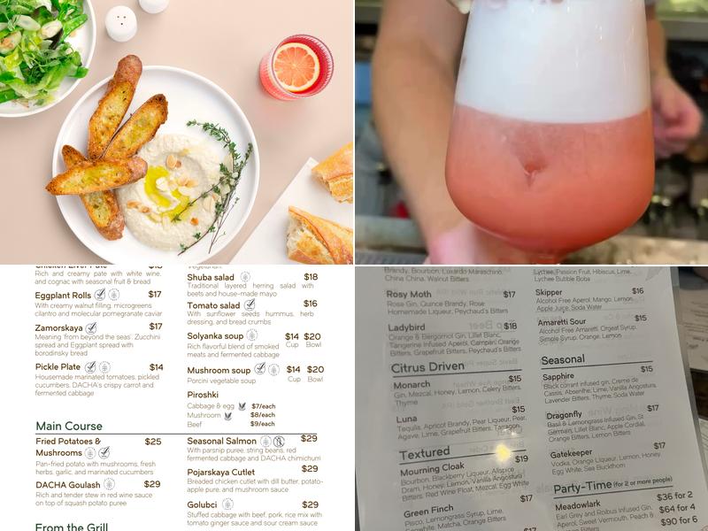 DACHA Kitchen & Bar Menu