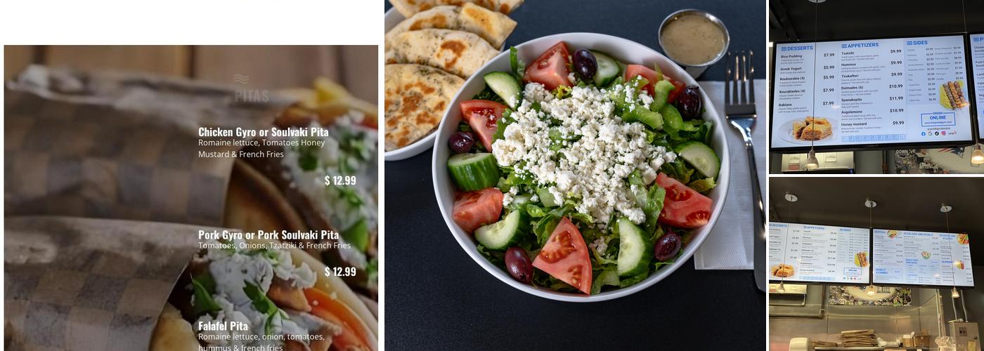 The Greek Gyro Menu