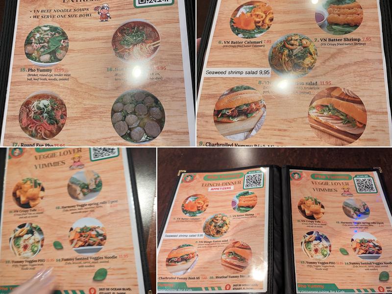 Pho Yummy Bar & Cafe Menu