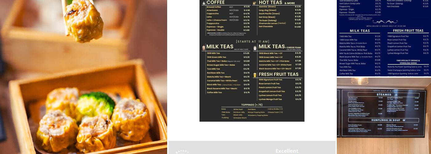 Bakery 1908 Menu