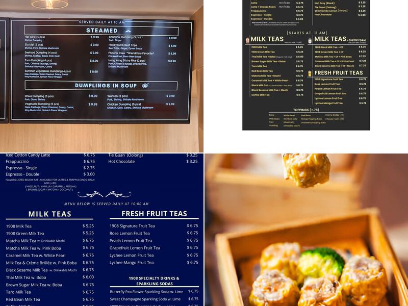 Bakery 1908 Menu