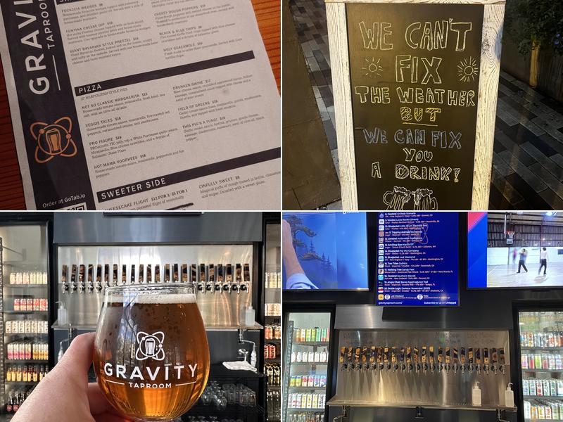 Gravity Taproom Menu