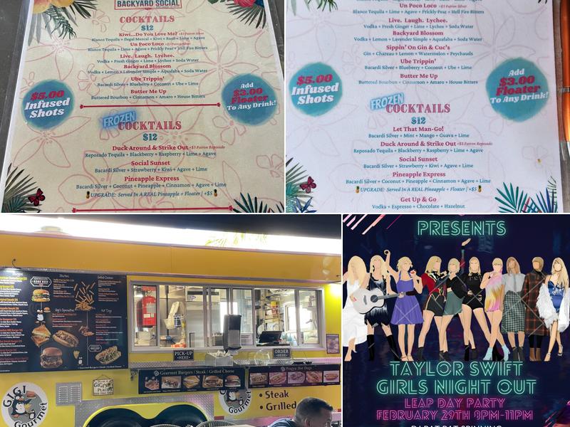 Backyard Social Menu