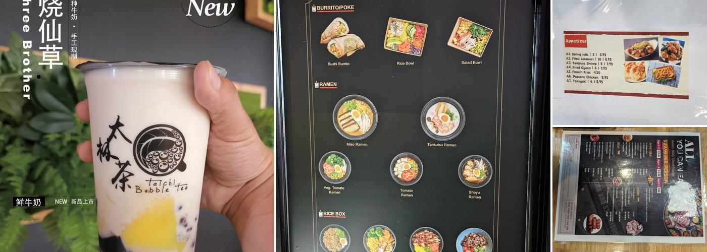 Taichi Bubble Tea Menu