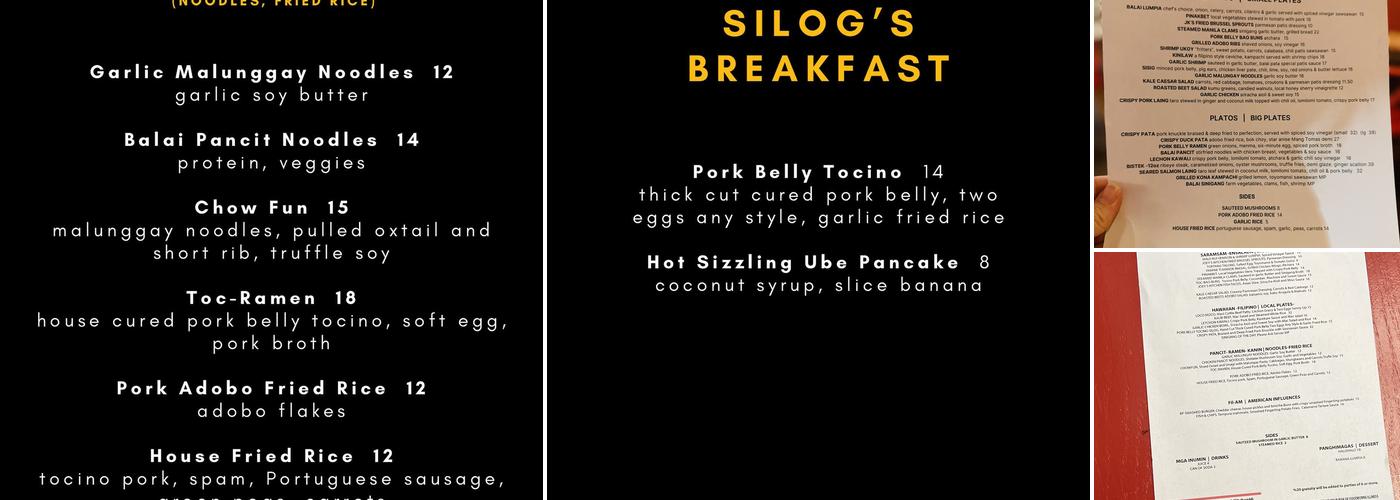 Balai Pata Menu