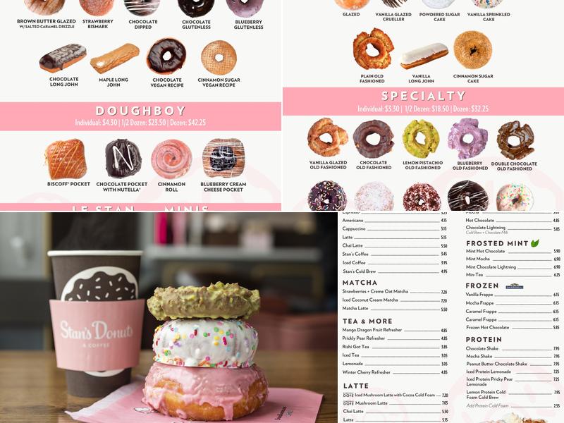 Stan's Donuts & Coffee Menu
