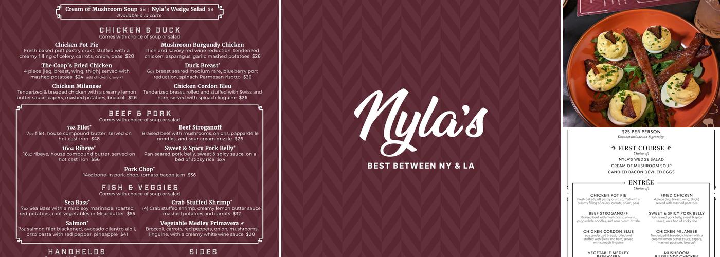 Nyla's Menu