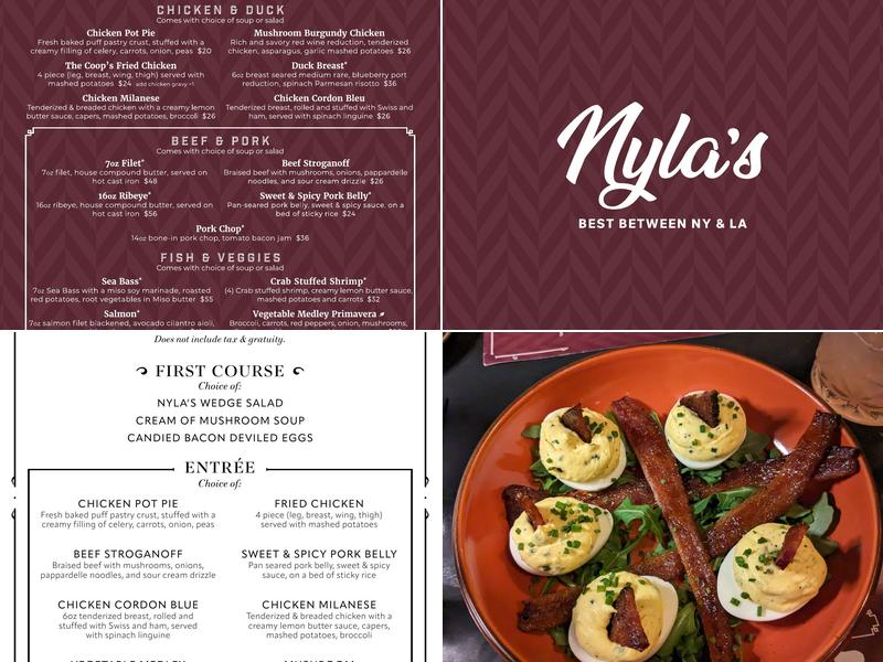 Nyla's Menu