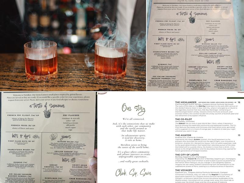 Meridien Menu