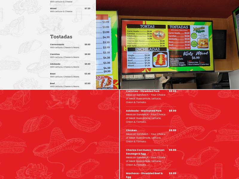 Abelardo's Mexican Fresh Menu