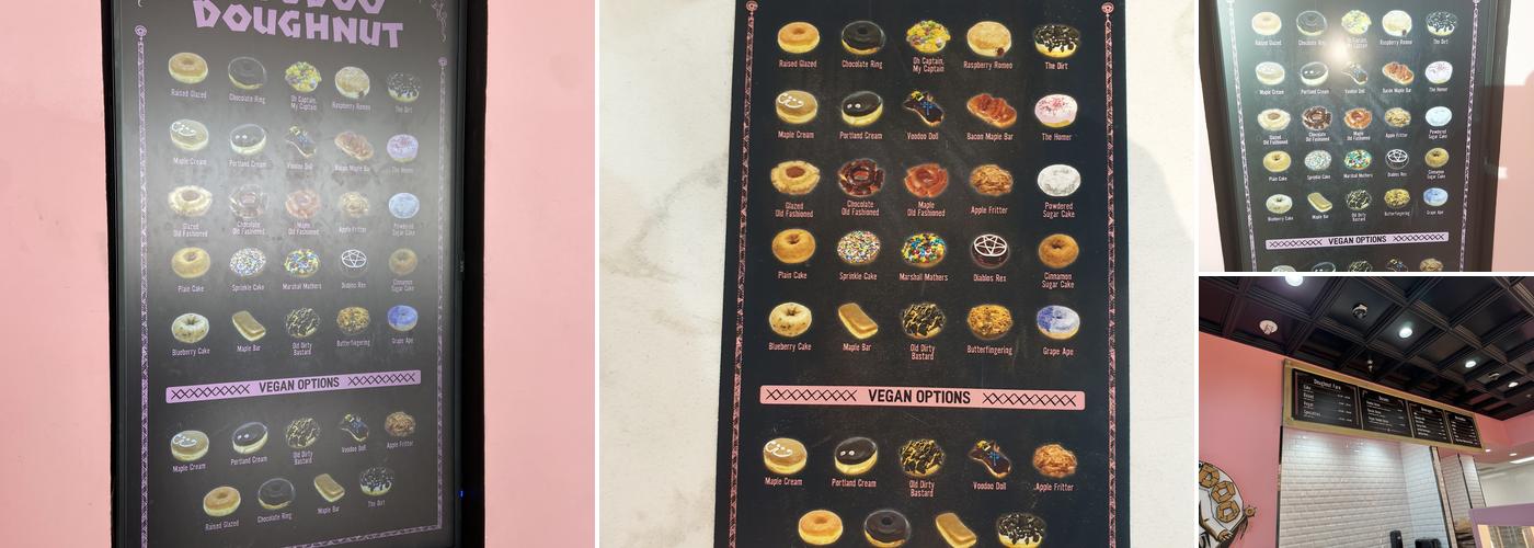 Voodoo Doughnut Menu