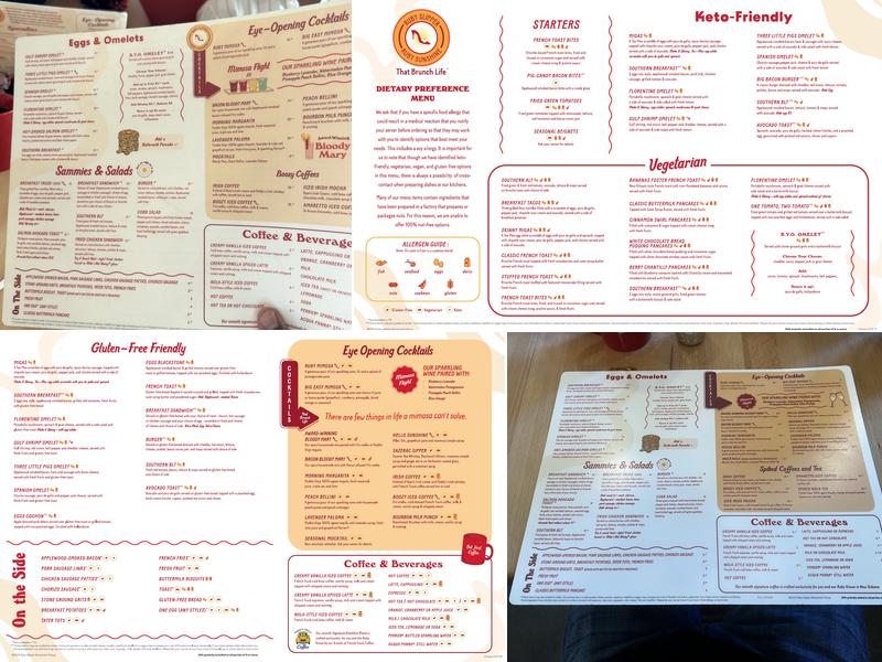 Ruby Slipper Menu