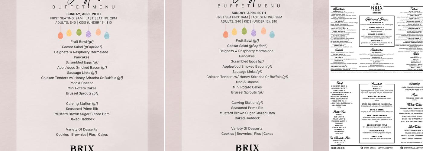 Brix Grille Menu