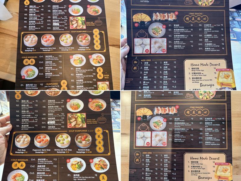 Yu Noodles Menu