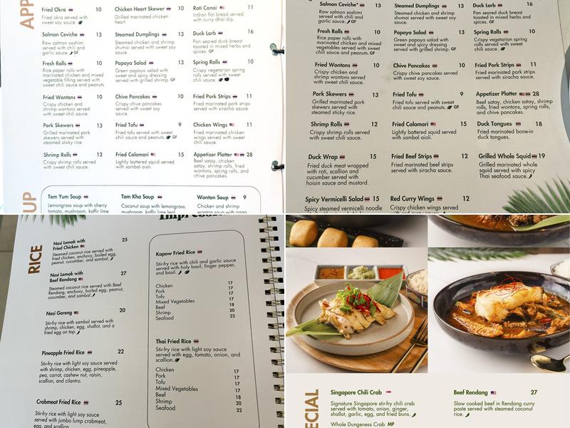 Southeast Impression Menu