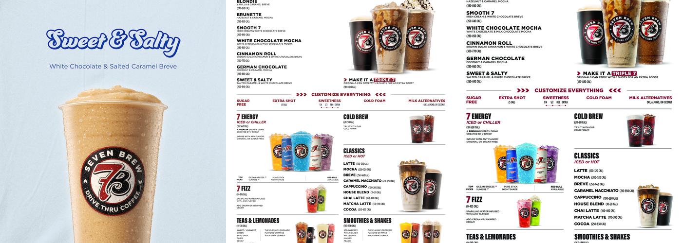 7 Brew Coffee Menu